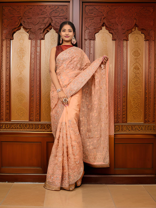 Saree & Earrings Bundle